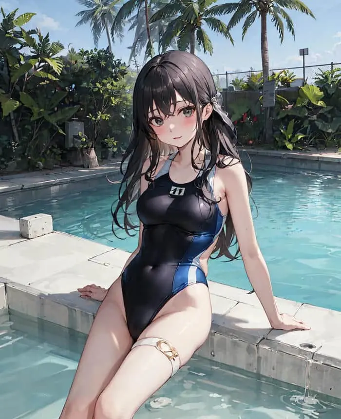 Anime bikini quyến rũ bên hồ bơi xanh mát vẻ đẹp anime tuyệt vời Anime bikini quyến rũ bên hồ bơi xanh mát vẻ đẹp anime tuyệt vời