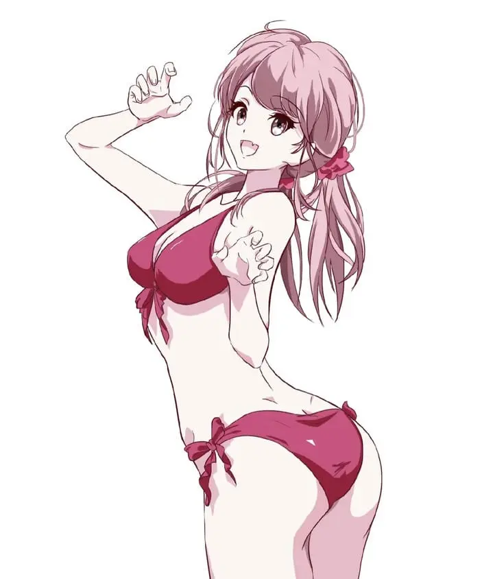 Anime bikini quyến rũ với trang phục tắm gợi cảm sắc hồng tươi Anime bikini quyến rũ với trang phục tắm gợi cảm sắc hồng tươi