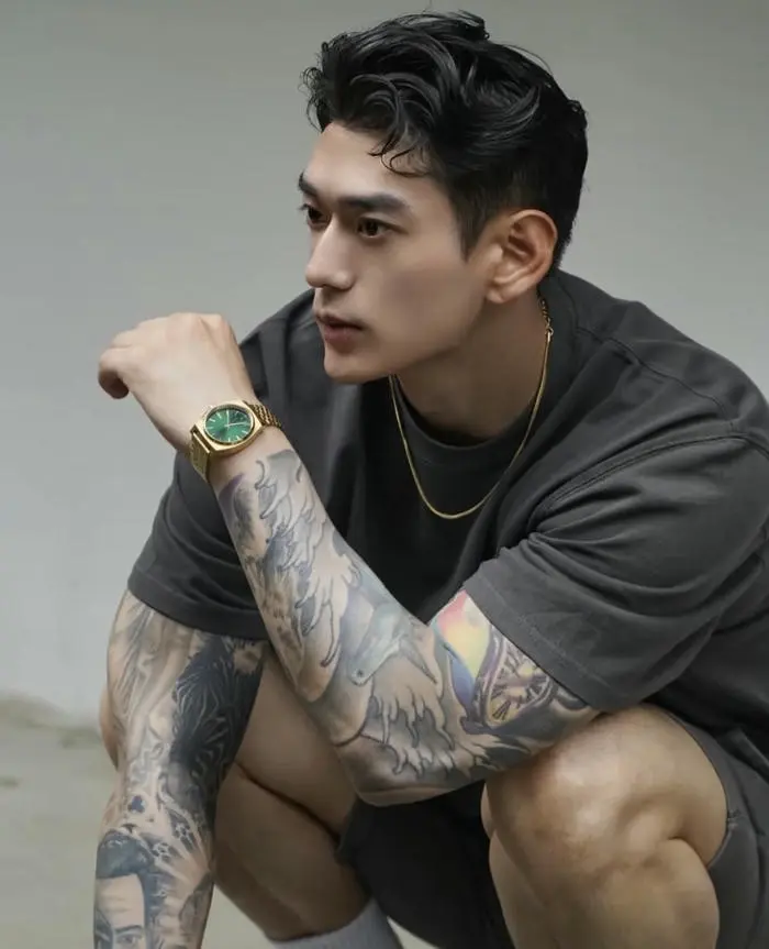 Chàng trai phong tráng hình xăm cá tính diện mạo điển trai lôi cuốn Chàng trai phong tráng hình xăm cá tính diện mạo điển trai lôi cuốn