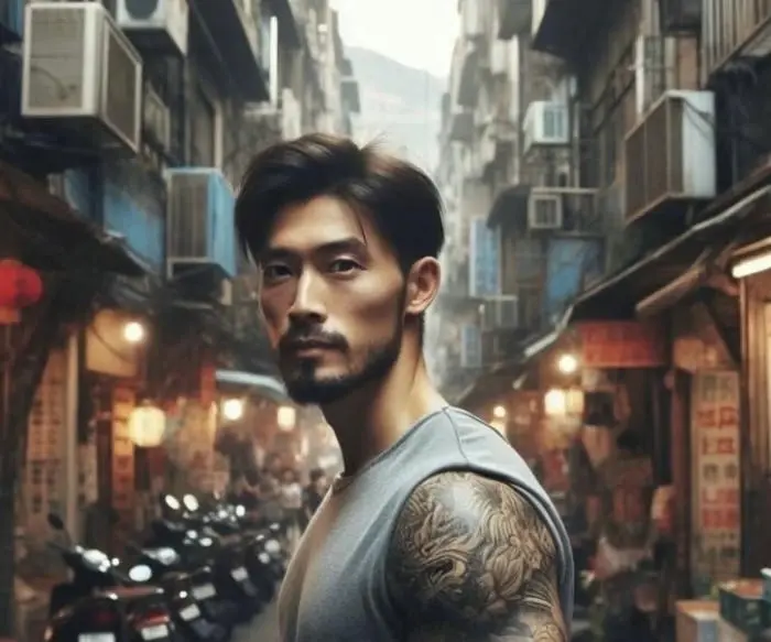 Chàng trai phong trổ hình xăm cá tính giữa phố phường náo nhiệt Chàng trai phong trổ hình xăm cá tính giữa phố phường náo nhiệt