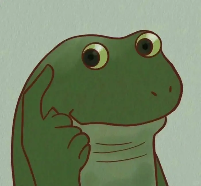 Chú ếch xanh pepe suy tư biểu tượng cảm xúc mạng hài hước Chú ếch xanh pepe suy tư biểu tượng cảm xúc mạng hài hước