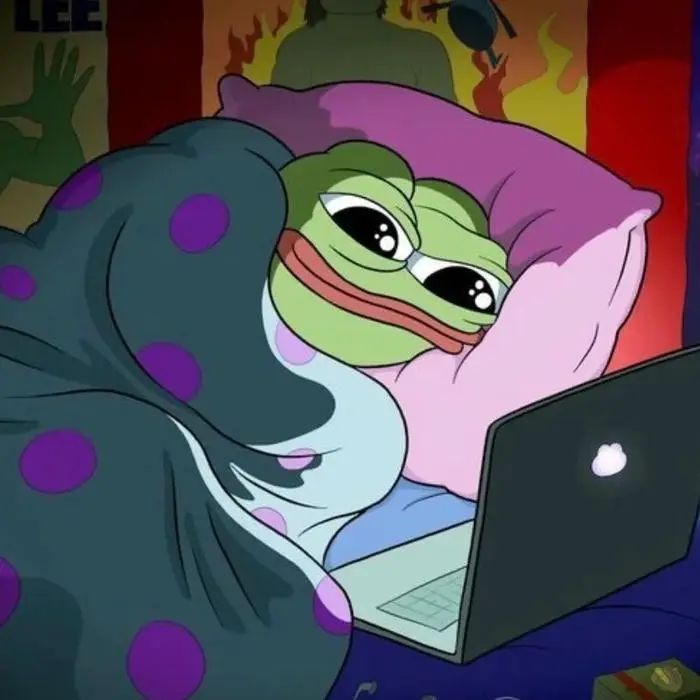 Chú ếch xanh pepe thư giãn xem phim biểu tượng internet vui nhộn Chú ếch xanh pepe thư giãn xem phim biểu tượng internet vui nhộn