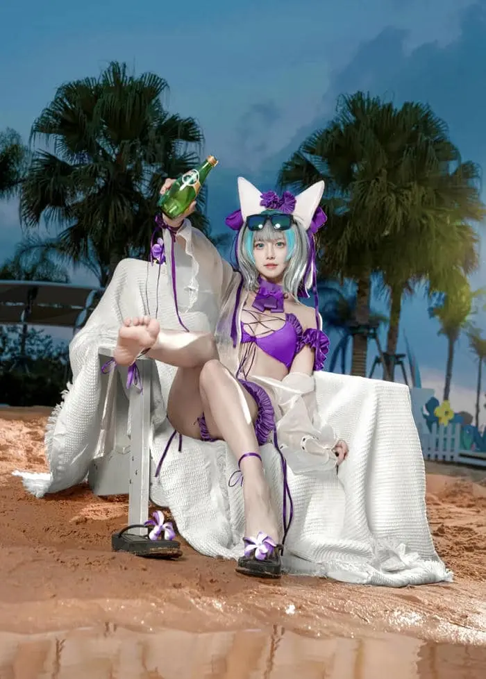 Cosplay bikini gợi cảm trên bãi biển trang phục mùa hè quyến rũ Cosplay bikini gợi cảm trên bãi biển trang phục mùa hè quyến rũ