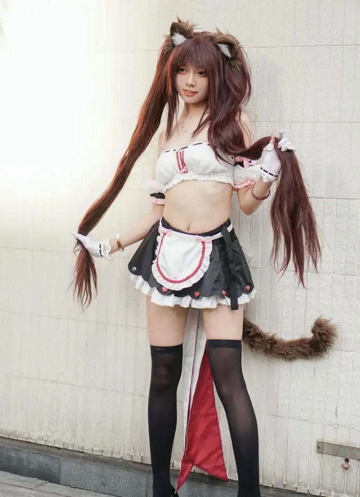 Cosplay hầu gái xinh đẹp vẻ quyến rũ trong tạo hình nhân vật đáng yêu Cosplay hầu gái xinh đẹp vẻ quyến rũ trong tạo hình nhân vật đáng yêu