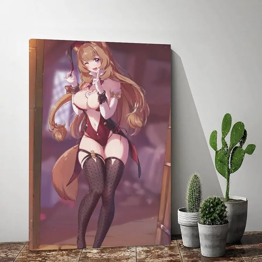 Gái anime ngực to tròn mặc bunny đỏ gợi cảm với tai và đuôi cáo Gái anime ngực to tròn mặc bunny đỏ gợi cảm với tai và đuôi cáo