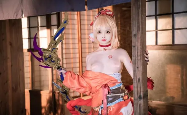 Gái xinh cos Hu Tao vú to lồn ướt át Gái xinh cos Hu Tao vú to lồn ướt át