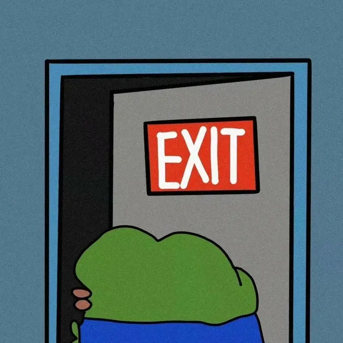 Meme ếch xanh pepe buồn bã trước cửa ra biểu tượng thất vọng Meme ếch xanh pepe buồn bã trước cửa ra biểu tượng thất vọng