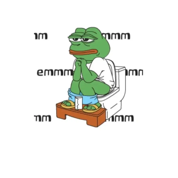 Meme ếch xanh pepe đang buồn bã trên bồn cầu trắc trở Meme ếch xanh pepe đang buồn bã trên bồn cầu trắc trở