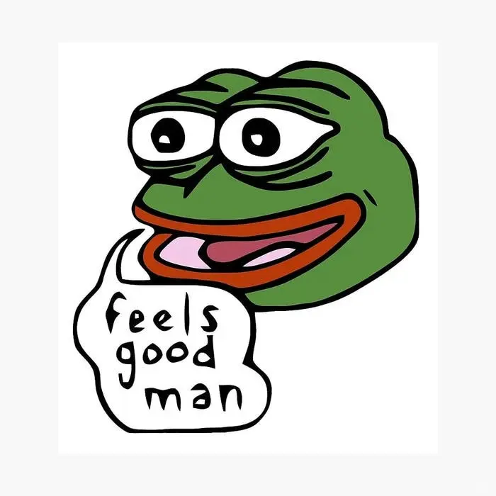 Meme ếch xanh pepe vui vẻ nói feels good man biểu tượng internet phổ biến Meme ếch xanh pepe vui vẻ nói feels good man biểu tượng internet phổ biến