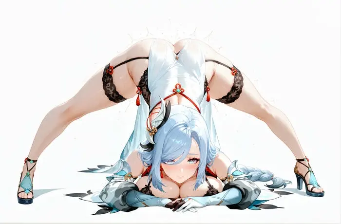 Shenhe chổng đít lộ lồn bắn tinh hentai Shenhe chổng đít lộ lồn bắn tinh hentai