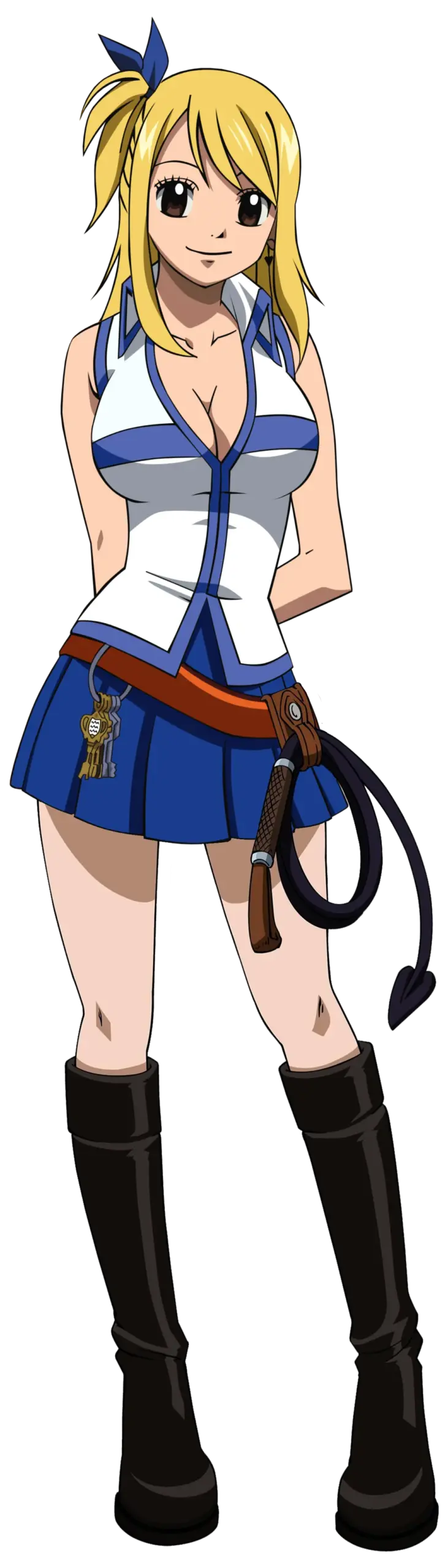 Ảnh lucy heartfilia hentai gợi cảm mặc váy ngắn xanh trắng boots đen cầm roi da Ảnh lucy heartfilia hentai gợi cảm mặc váy ngắn xanh trắng boots đen cầm roi da