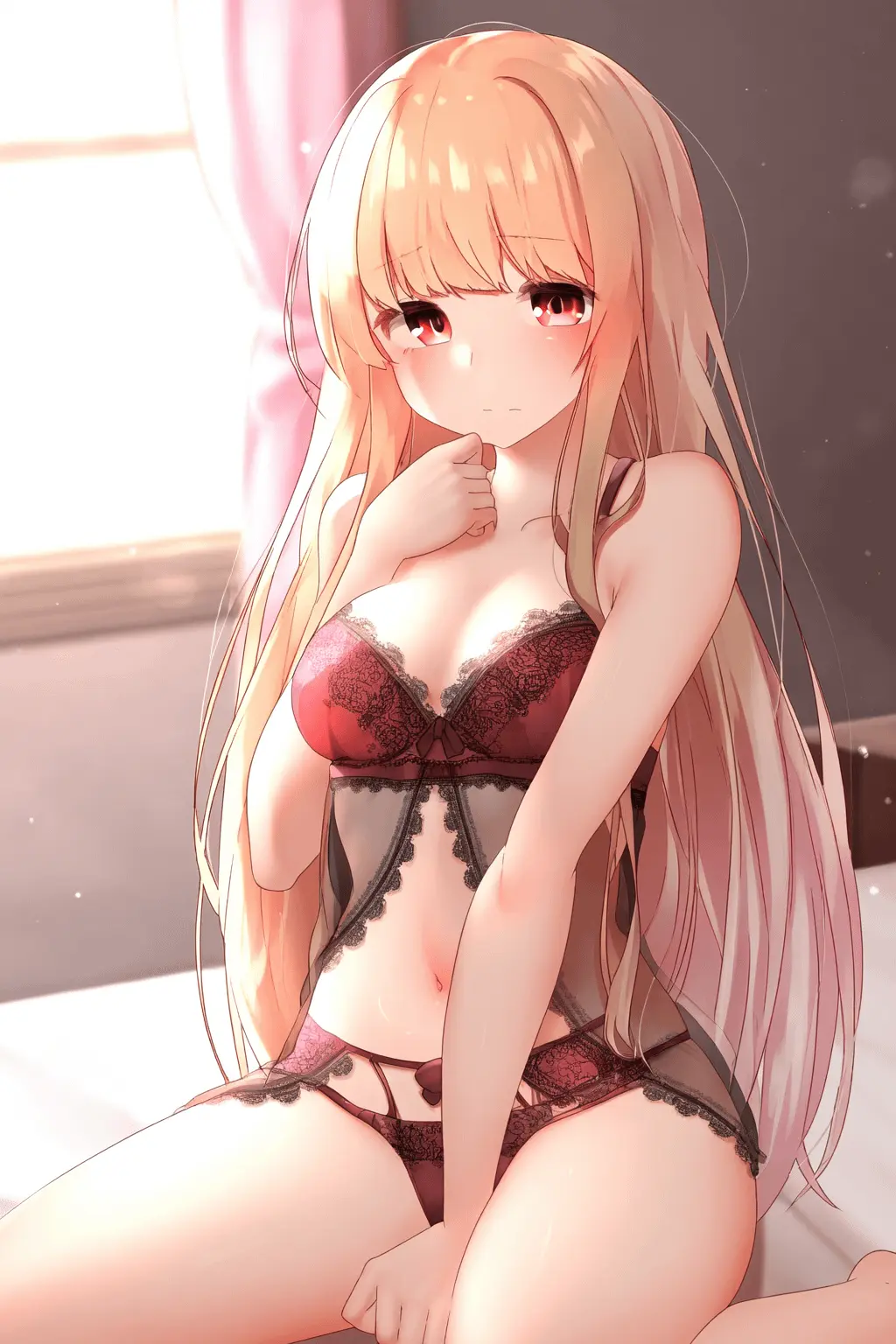 Ảnh shiina mahiru hentai mặc đồ lót đỏ ren ngồi e thẹn trên giường Ảnh shiina mahiru hentai mặc đồ lót đỏ ren ngồi e thẹn trên giường