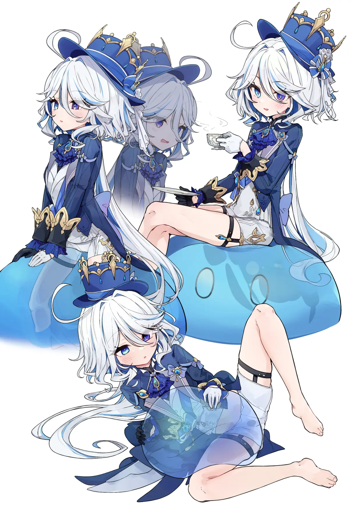 Furina hentai gợi cảm đội mũ xanh ngồi trên quả bóng với váy ngắn Furina hentai gợi cảm đội mũ xanh ngồi trên quả bóng với váy ngắn